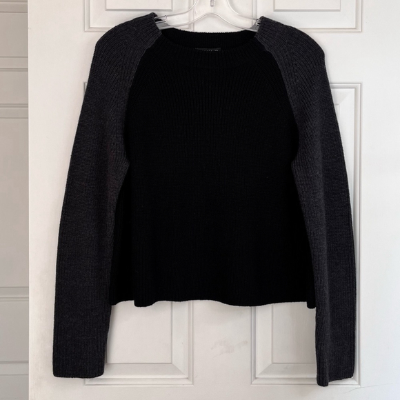 SOLD 💟 Eileen Fisher Merino Rib Box-Top Knit Regenerative Wool Sweater Size XS - Picture 4 of 12